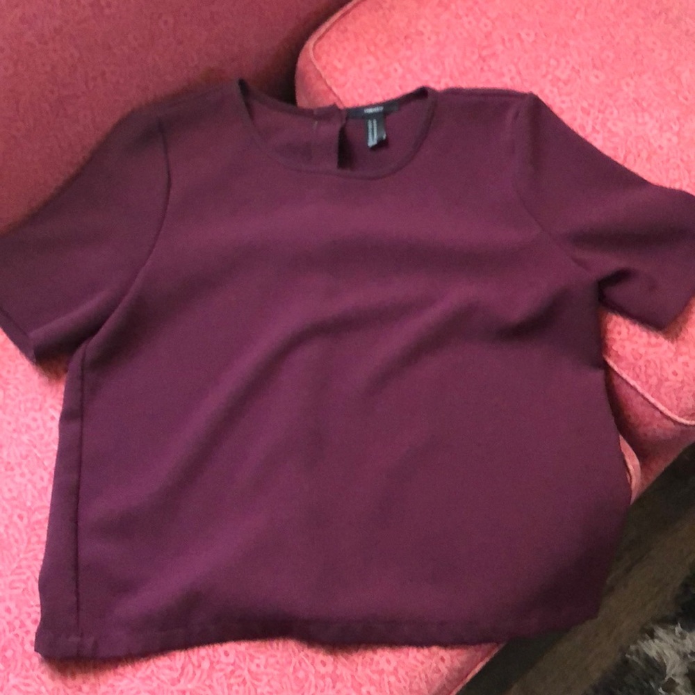 Burgundy blouse top